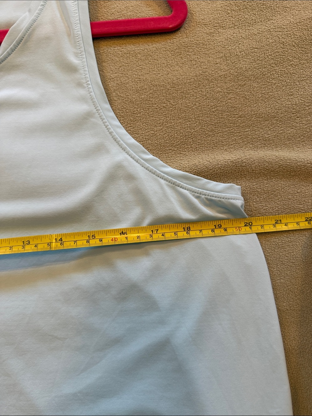 Lilly Pulitzer Luxletic Light Blue Sleeveless Tank Top - Picture 5 of 6